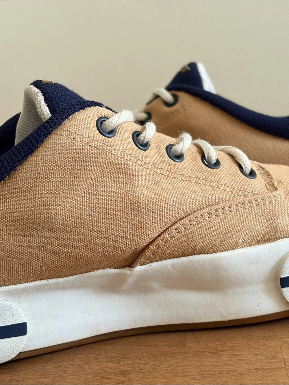 Vintage Polo Sport Ralph Lauren Canvas Deck Sneakers Men’s Size 9 Low Top